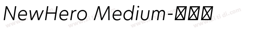 NewHero Medium字体转换